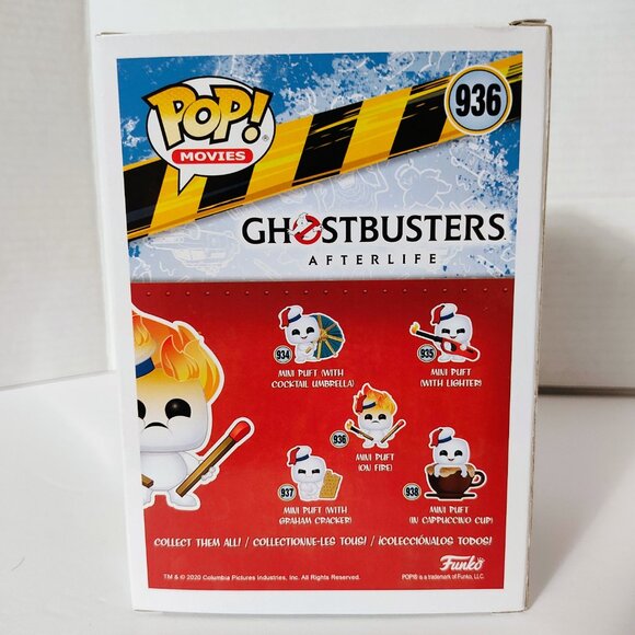 Pop! Movies - Ghostbusters Afterlife - Mini Puft on Fire #936 - Picture 3 of 6